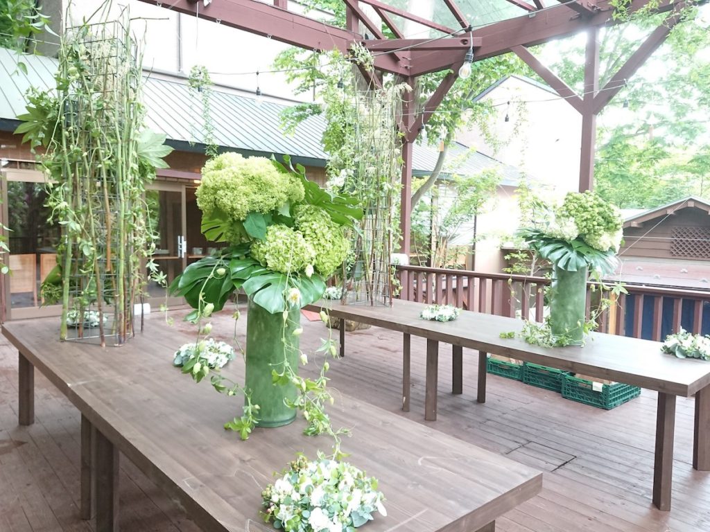 和装婚 ガーデン装飾 2 札幌 花屋 花たく Hanataku ウェディング Wedding
