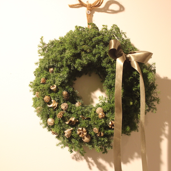 もみの木のクリスマスリース 札幌 花屋 花たく Hanataku イベント Event